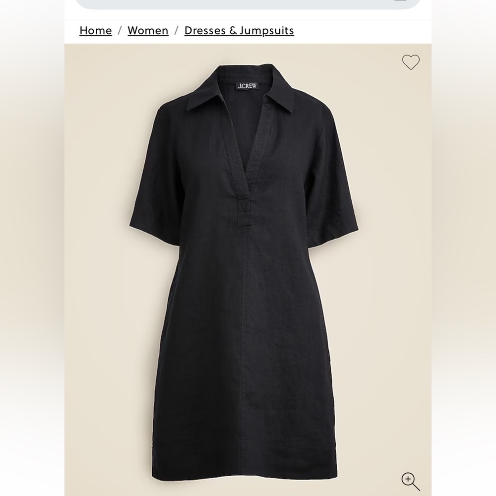 J.Crew Bungalow Linen Polo Dress